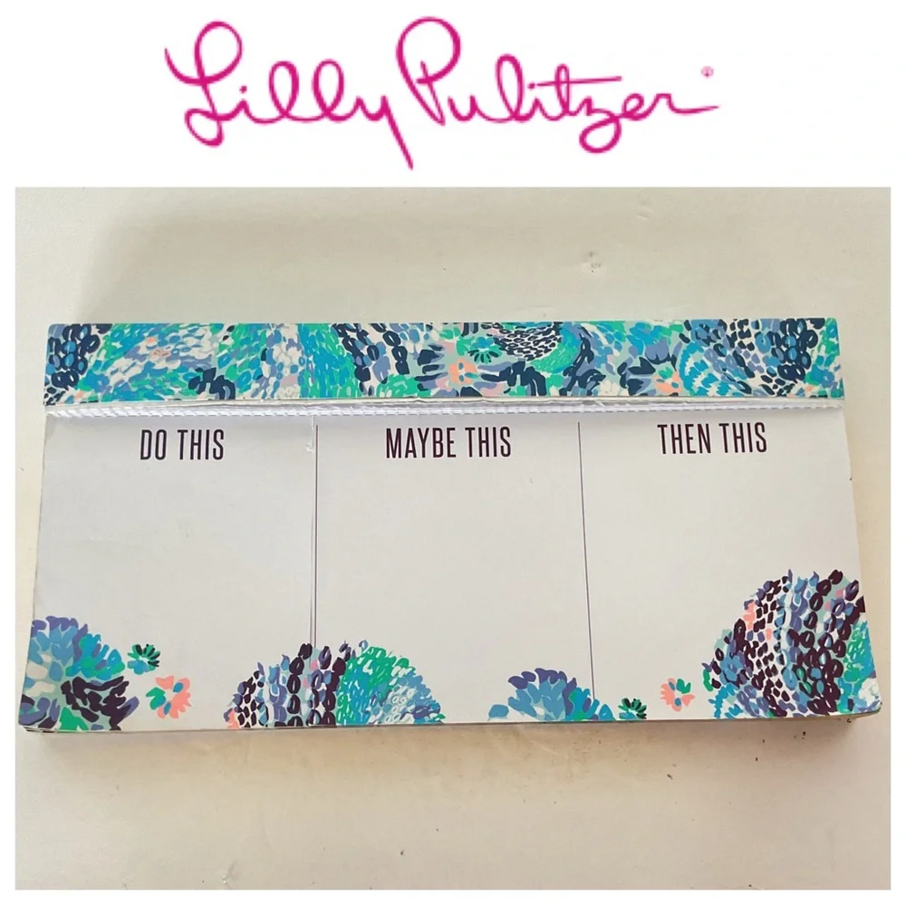 Lilly Pulitzer Wave After Wave Notepad NWOT